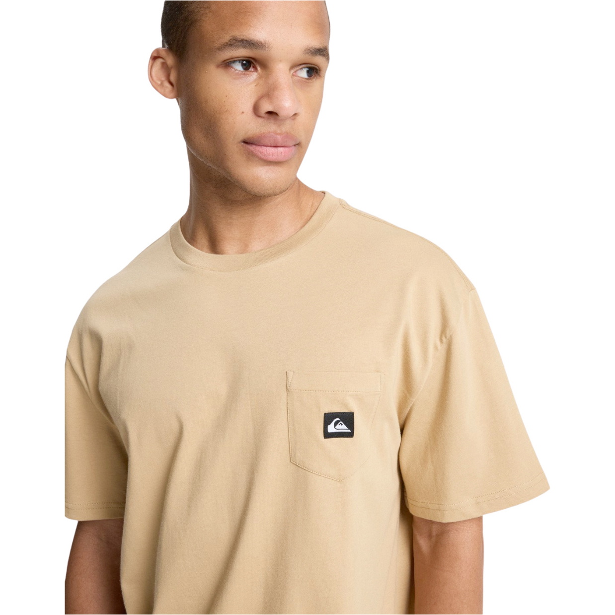 2026 Quiksilver Mens Salt Water Pocket T-Shirt EQYZT08205 - Khaki